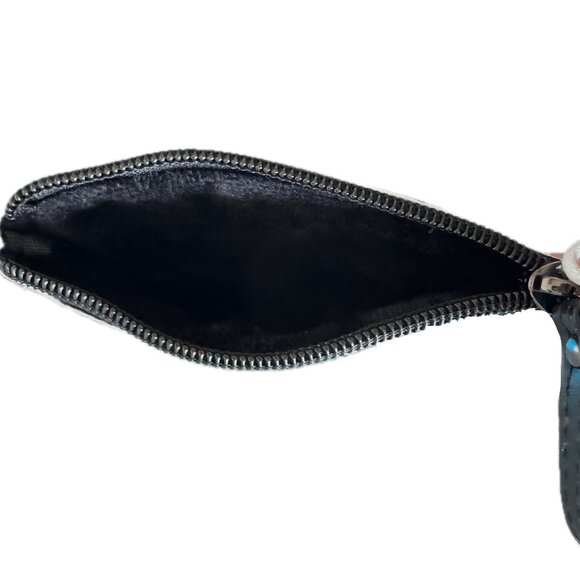 NWT Rareform BLUE and WHITE Coin Cosmetics Cables Pouch - Picture 3 of 6